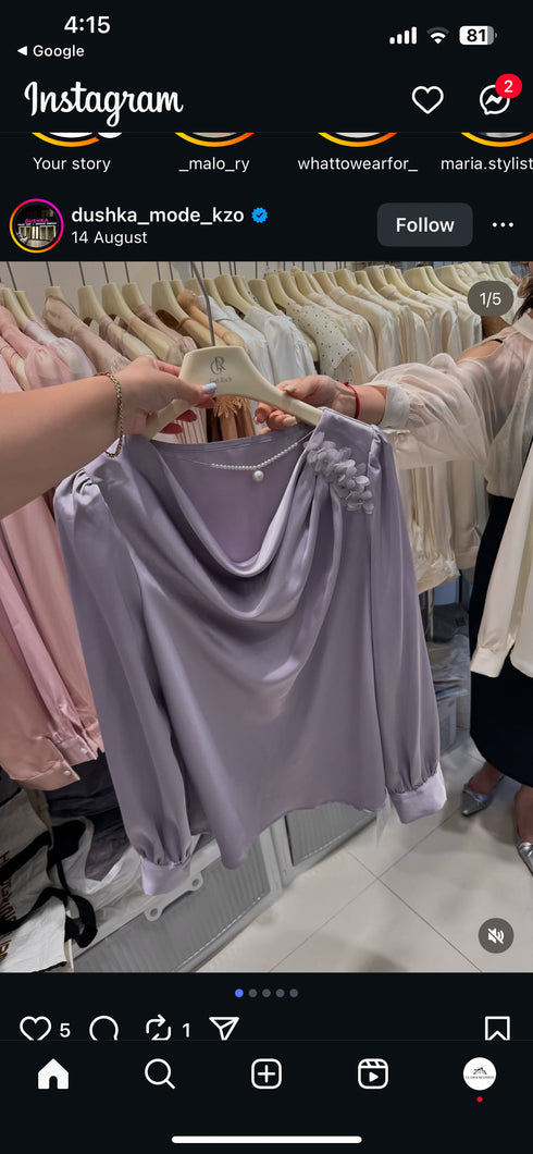 Cowl Neckline Long Sleeves